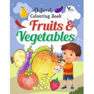 Children's coloring book: Fruits and vegetables, fun and smart coloring, premium paper, 16 pages, 0-Level coloring VI-034-1